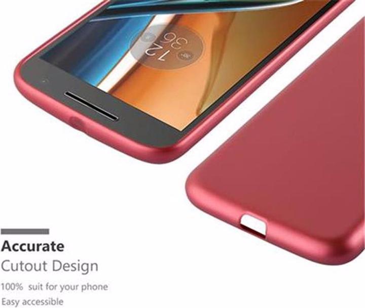 Produktbild Cadorabo TPU Matt Metallic Cover (Motorola Moto G4 Plus, Motorola Moto G4)