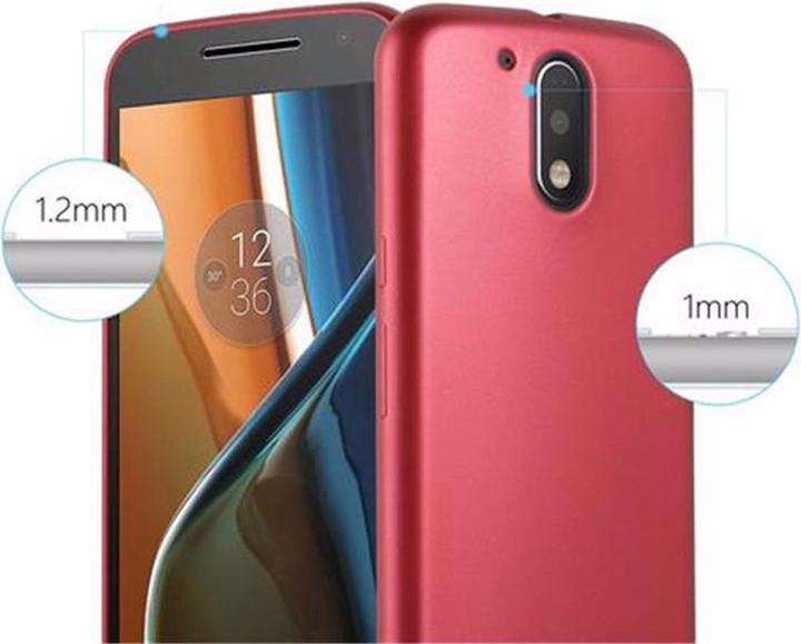 Produktbild Cadorabo TPU Matt Metallic Cover (Motorola Moto G4 Plus, Motorola Moto G4)