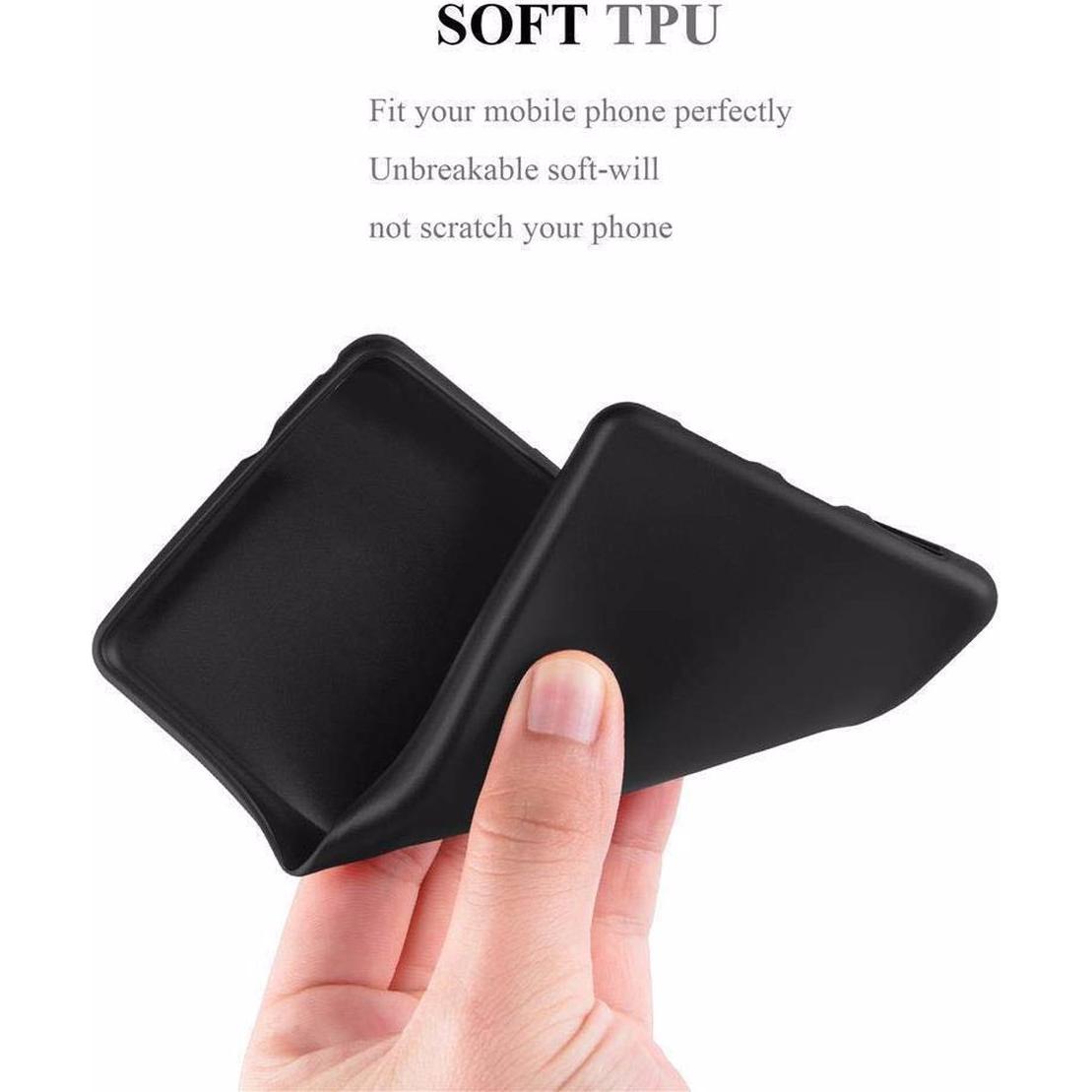 Thumbnail - Cadorabo TPU Matt Metallic Cover (HTC One A9), Smartphone Hülle, Schwarz