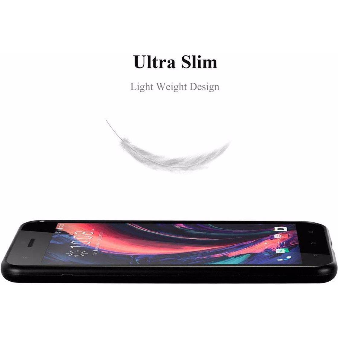 Thumbnail - Cadorabo TPU Matt Metallic Cover (HTC Desire 10 Pro), Smartphone Hülle, Schwarz