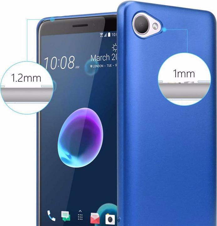 Image du produit Cadorabo Couverture métallique mate TPU (HTC Desire 12)