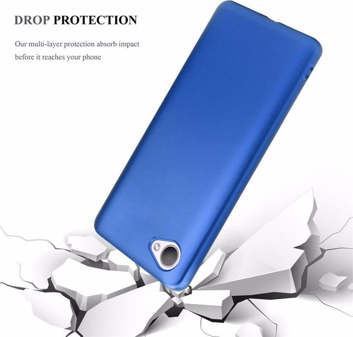 Image du produit Cadorabo Couverture métallique mate TPU (HTC Desire 12)