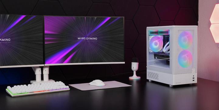 Actual product image Mars Gaming Mc-Onyxw (mATX, Mini-ITX)
