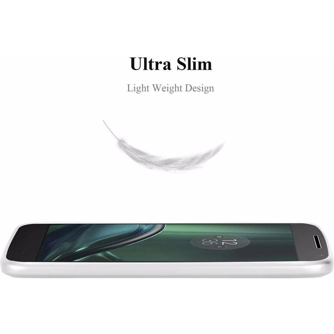 Thumbnail - Cadorabo TPU Matt Metallic Cover (Motorola Moto G4 Play), Smartphone Hülle, Silber