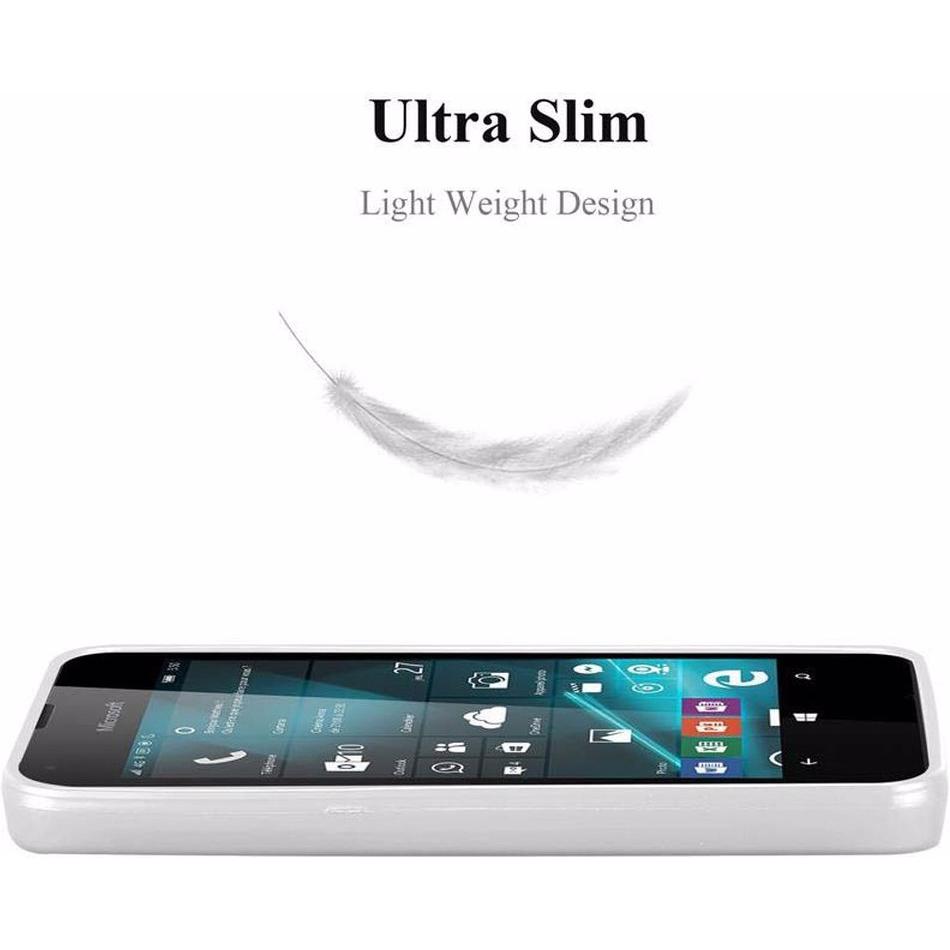 Thumbnail - Cadorabo TPU Matt Metallic Cover (Microsoft Lumia 550), Smartphone Hülle, Silber