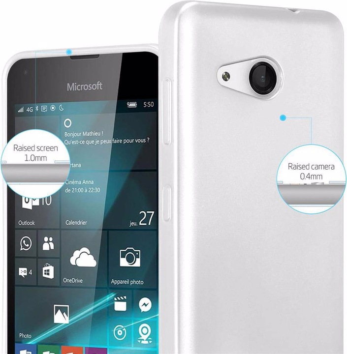 Produktbild Cadorabo TPU Matt Metallic Cover (Microsoft Lumia 550)