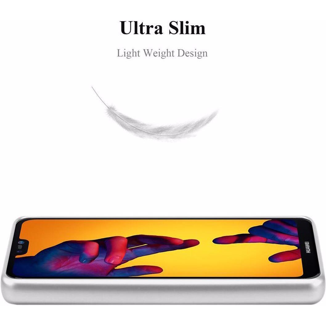 Thumbnail - Cadorabo TPU Matt Metallic Cover (Huawei P20 Lite), Smartphone Hülle, Silber