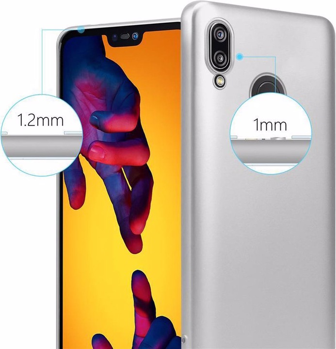 Produktbild Cadorabo TPU Matt Metallic Cover (Huawei Nova 3E)