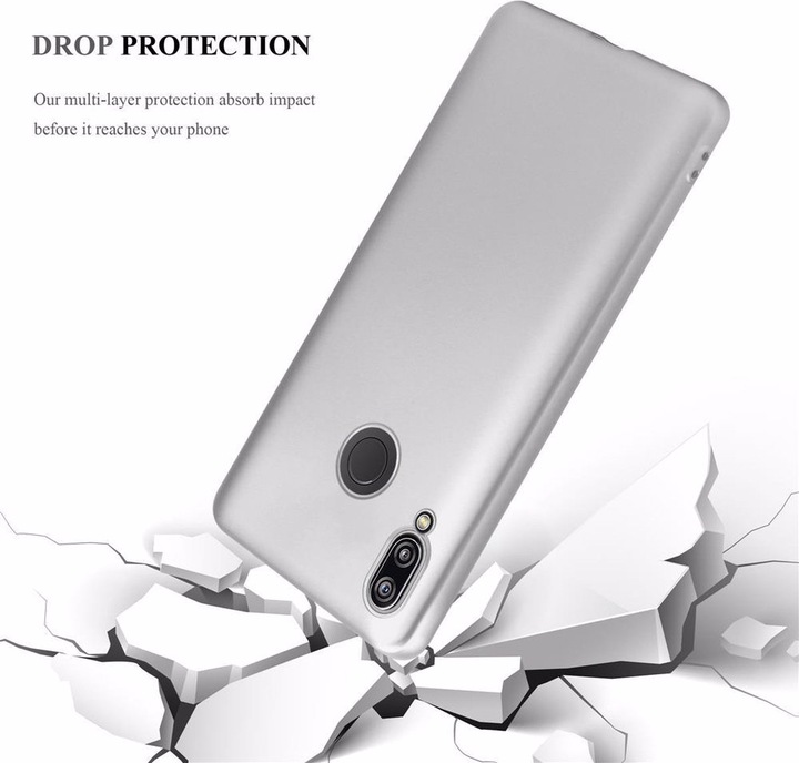 Actual product image Cadorabo TPU Matt Metallic Cover (Huawei Nova 3E)