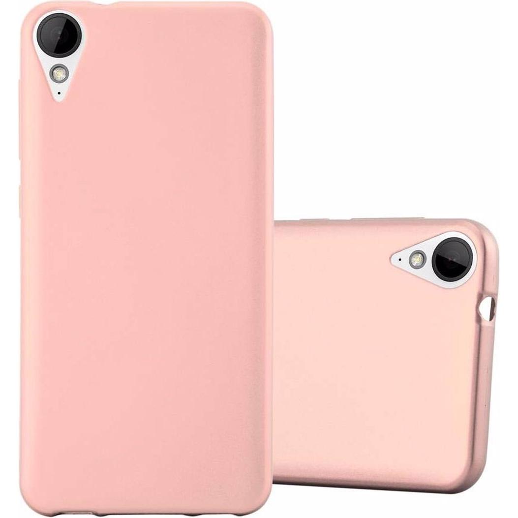 Cadorabo TPU Matt Metallic Cover (HTC Desire 10 Lifestyle, HTC Desire 825), Smartphone Hülle, Rosa