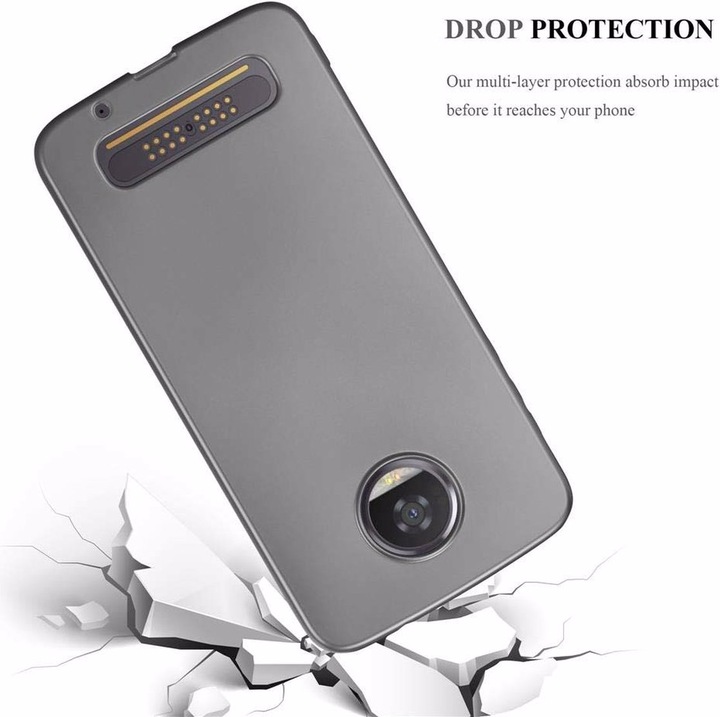 Productafbeelding Cadorabo TPU Matte Metallic hoes (Motorola Moto Z2)