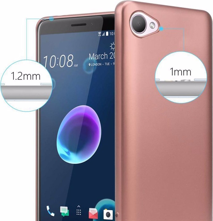 Produktbild Cadorabo TPU Matt Metallic Cover (HTC Desire 12)