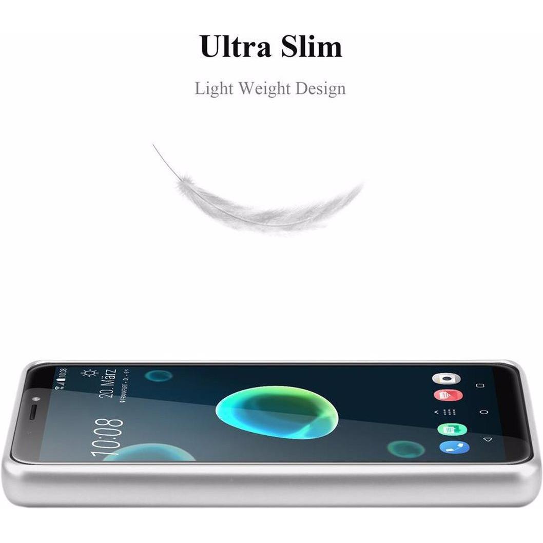 Thumbnail - Cadorabo TPU Matt Metallic Cover (HTC Desire 12+), Smartphone Hülle, Silber