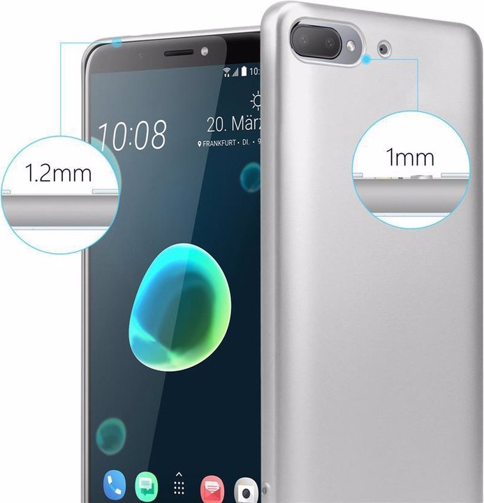 Produktbild Cadorabo TPU Matt Metallic Cover (HTC Desire 12+)