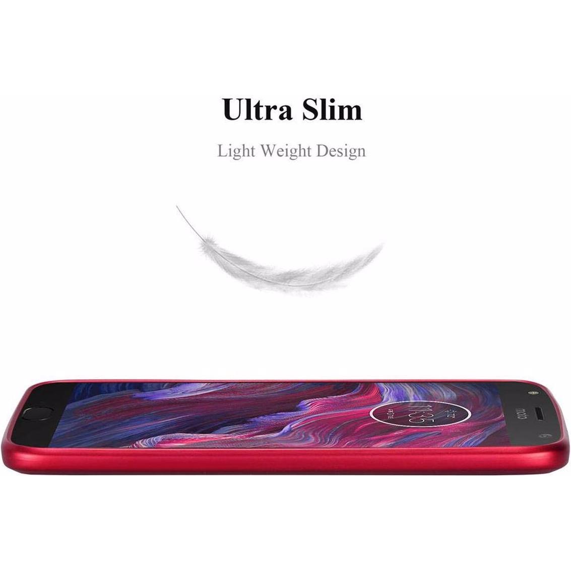 Thumbnail - Cadorabo TPU Matt Metallic Cover (Motorola Moto Z), Smartphone Hülle, Rot