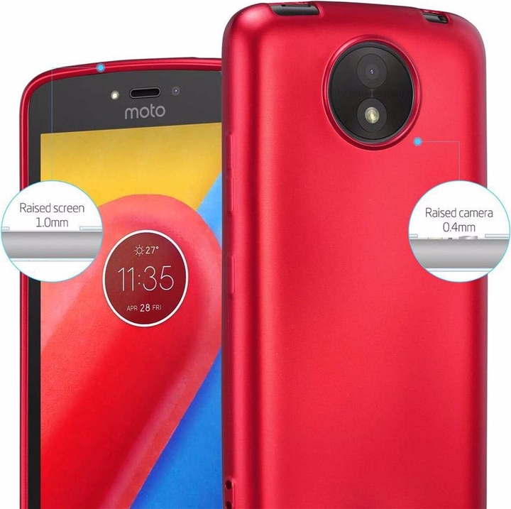 Produktbild Cadorabo TPU Matt Metallic Cover (Motorola Moto C Plus)