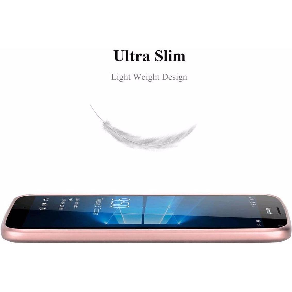 Thumbnail - Cadorabo TPU Matt Metallic Cover (Nokia Lumia 950 XL), Smartphone Hülle, Rosa