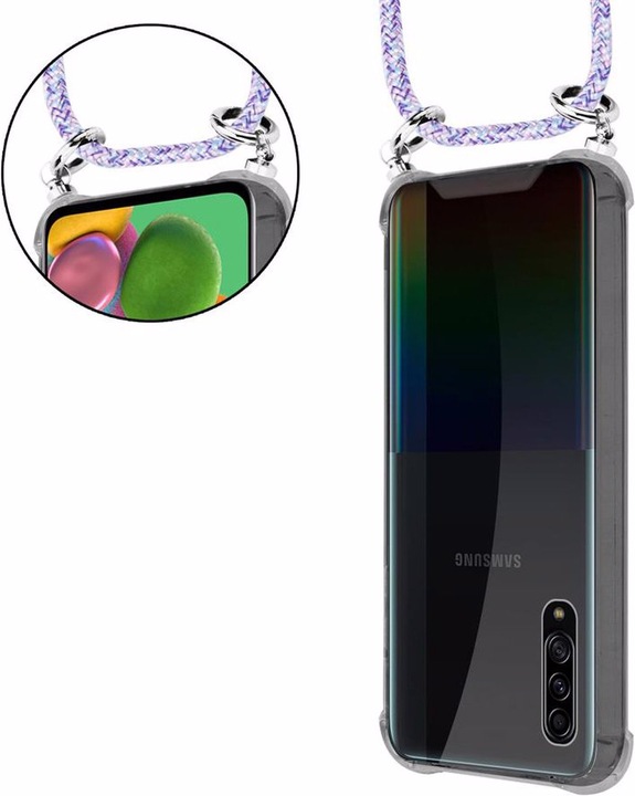 Produktbild Cadorabo TPU Handy Kette SILBER Cover