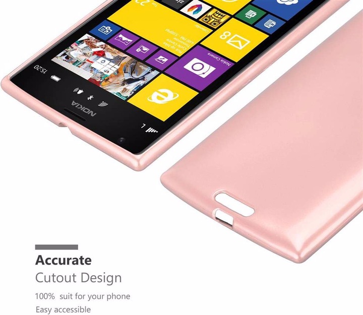 Produktbild Cadorabo TPU Matt Metallic Cover (Nokia Lumia 1520)