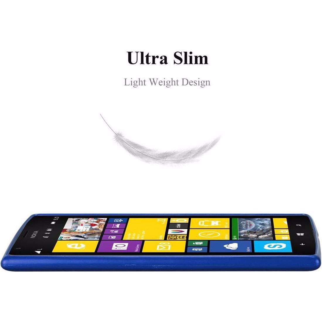 Thumbnail - Cadorabo TPU Matt Metallic Cover (Nokia Lumia 1520), Smartphone Hülle, Blau