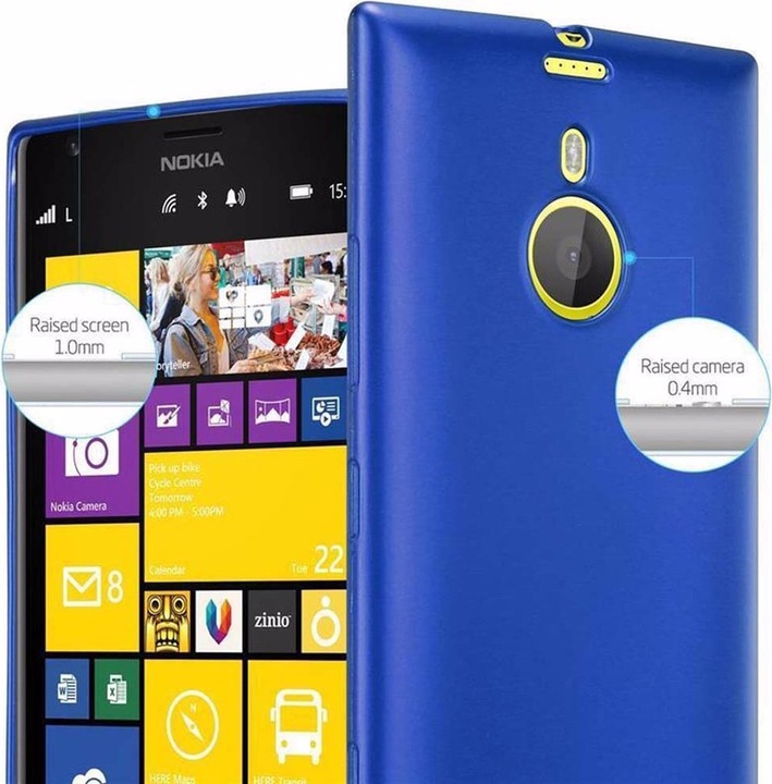 Actual product image Cadorabo TPU Matt Metallic Cover (Nokia Lumia 1520)