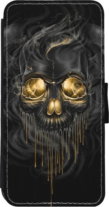 Produktbild PhoneLook Hülle Wallet schwarz Skull 02 (Apple iPhone 11)