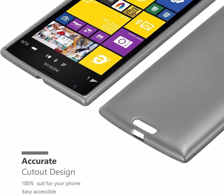 Produktbild Cadorabo TPU Matt Metallic Cover (Nokia Lumia 1520)