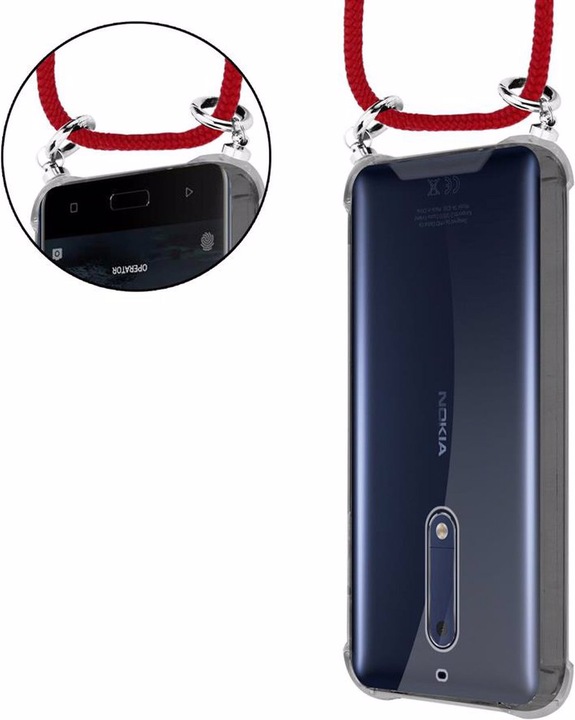 Produktbild Cadorabo TPU Handy Kette SILBER Cover