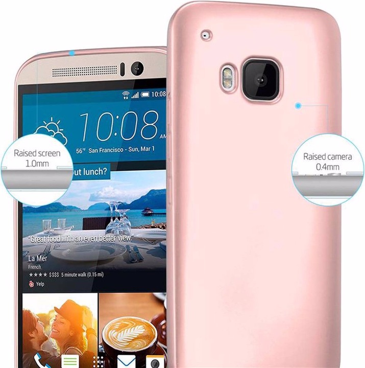Produktbild Cadorabo TPU Matt Metallic Cover (HTC One M9)
