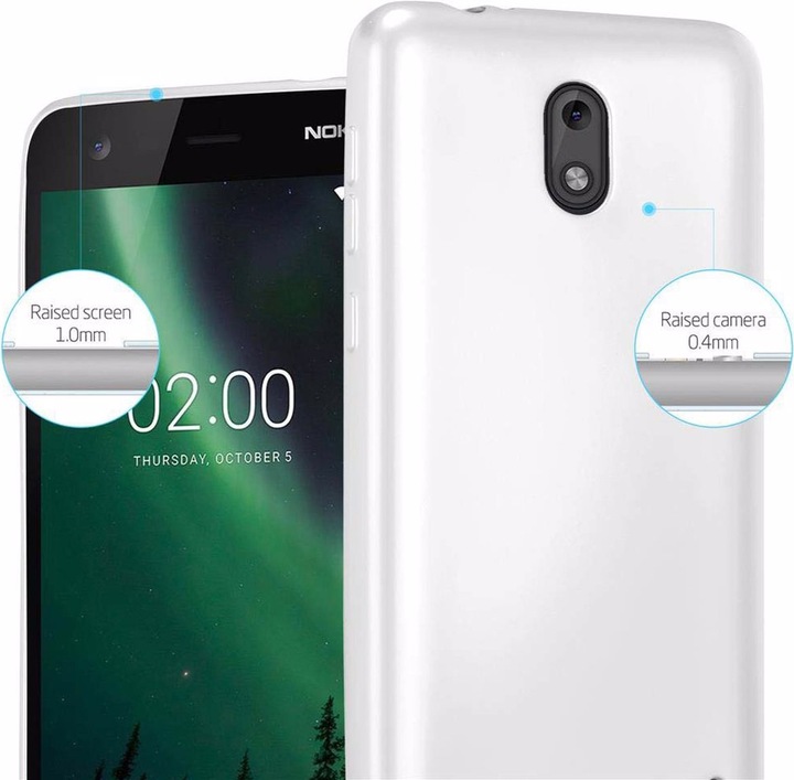 Produktbild Cadorabo TPU Matt Metallic Cover (Nokia 2)