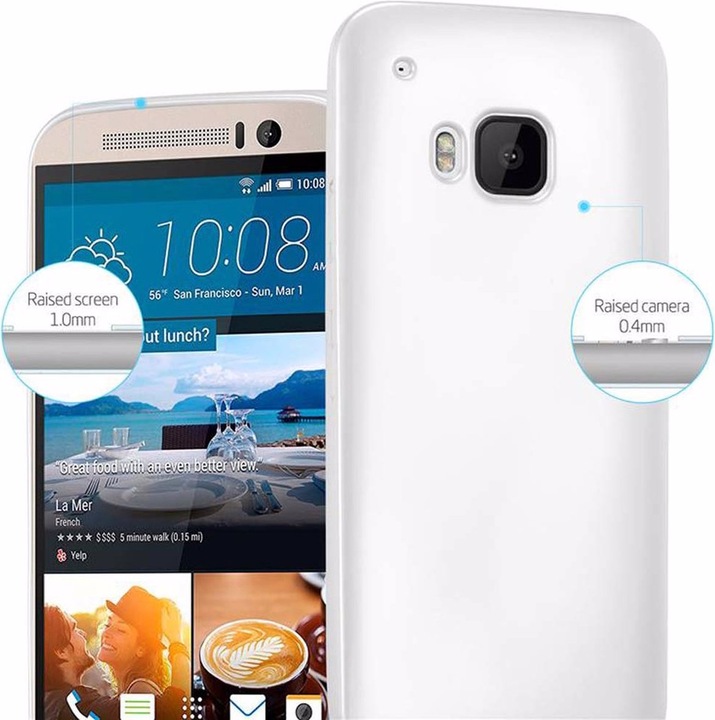 Produktbild Cadorabo TPU Matt Metallic Cover (HTC One M9)