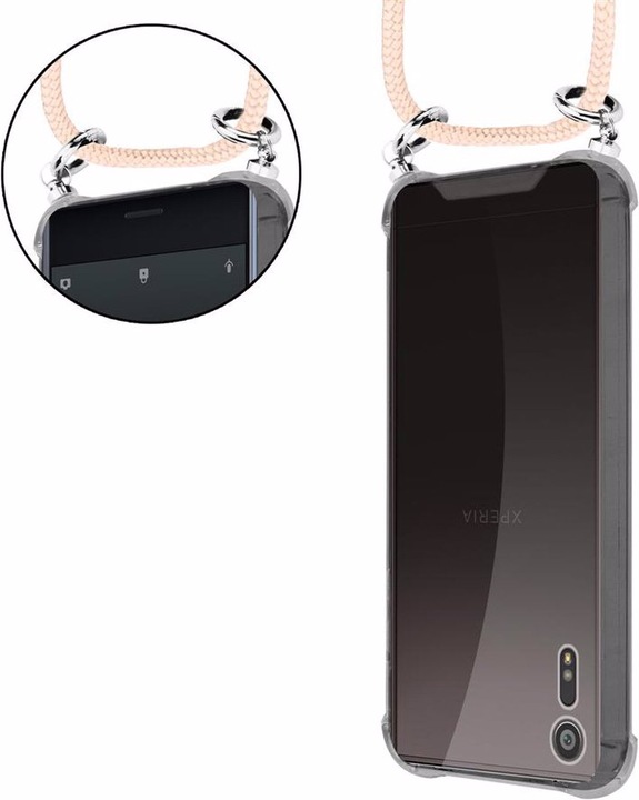 Produktbild Cadorabo TPU Handy Kette SILBER Cover