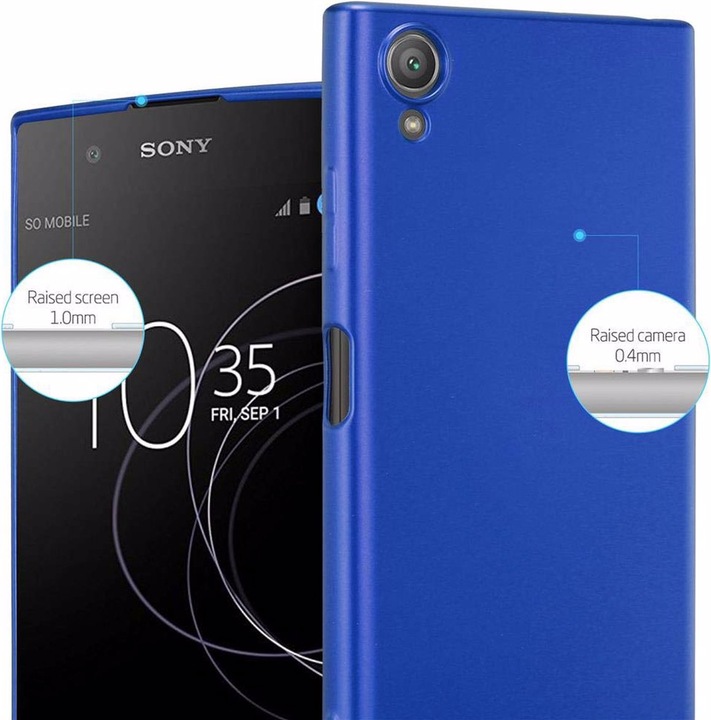 Actual product image Cadorabo TPU Matt Metallic Cover (Xperia XA1 Plus)