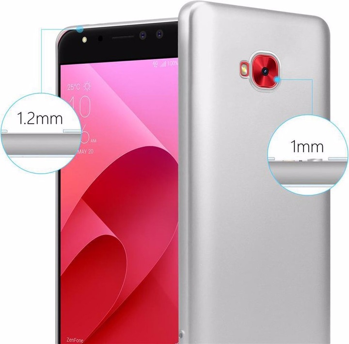Produktbild Cadorabo TPU Matt Metallic Cover (Asus Zenfone 4 Selfie Pro)