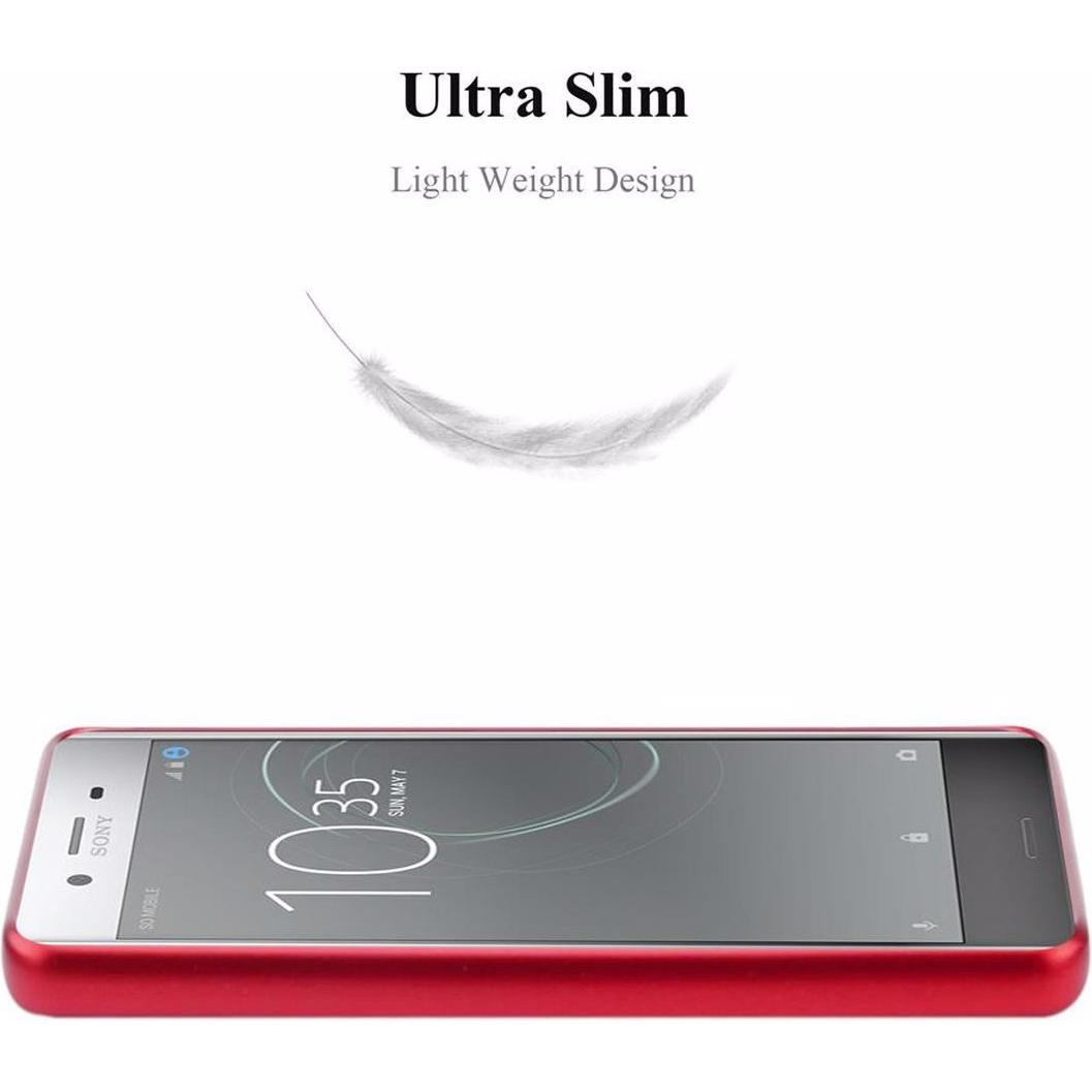 Thumbnail - Cadorabo TPU Matt Metallic Cover (Sony Xperia XZ Premium), Smartphone Hülle, Rot