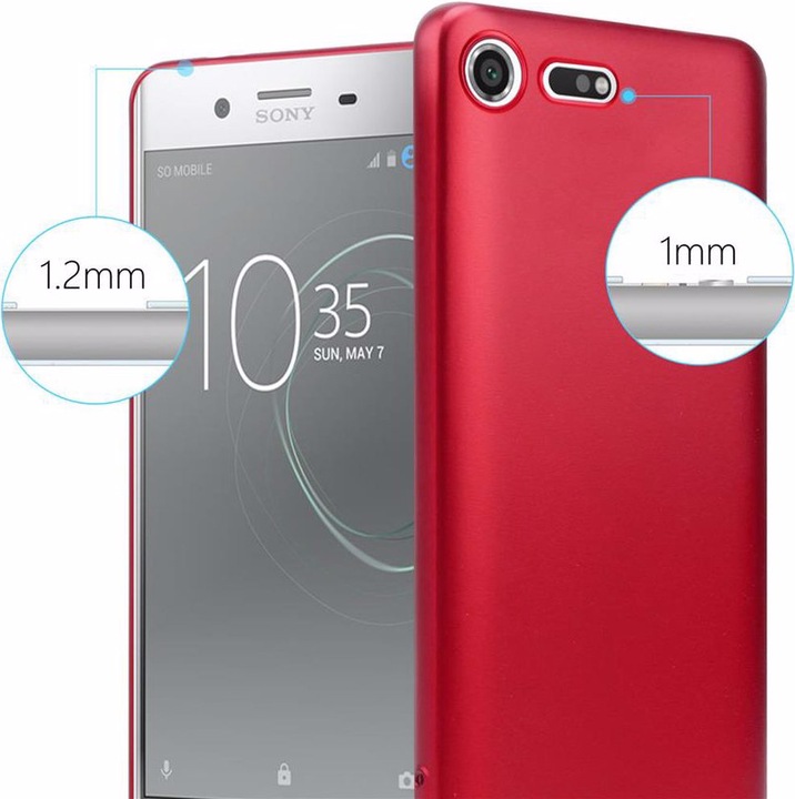 Produktbild Cadorabo TPU Matt Metallic Cover (Sony Xperia XZ Premium)
