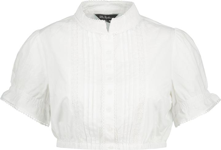 Produktbild Ulla Popken Dirndlbluse, Biesen, Spitze, Stehkragen, Halbarm (62)