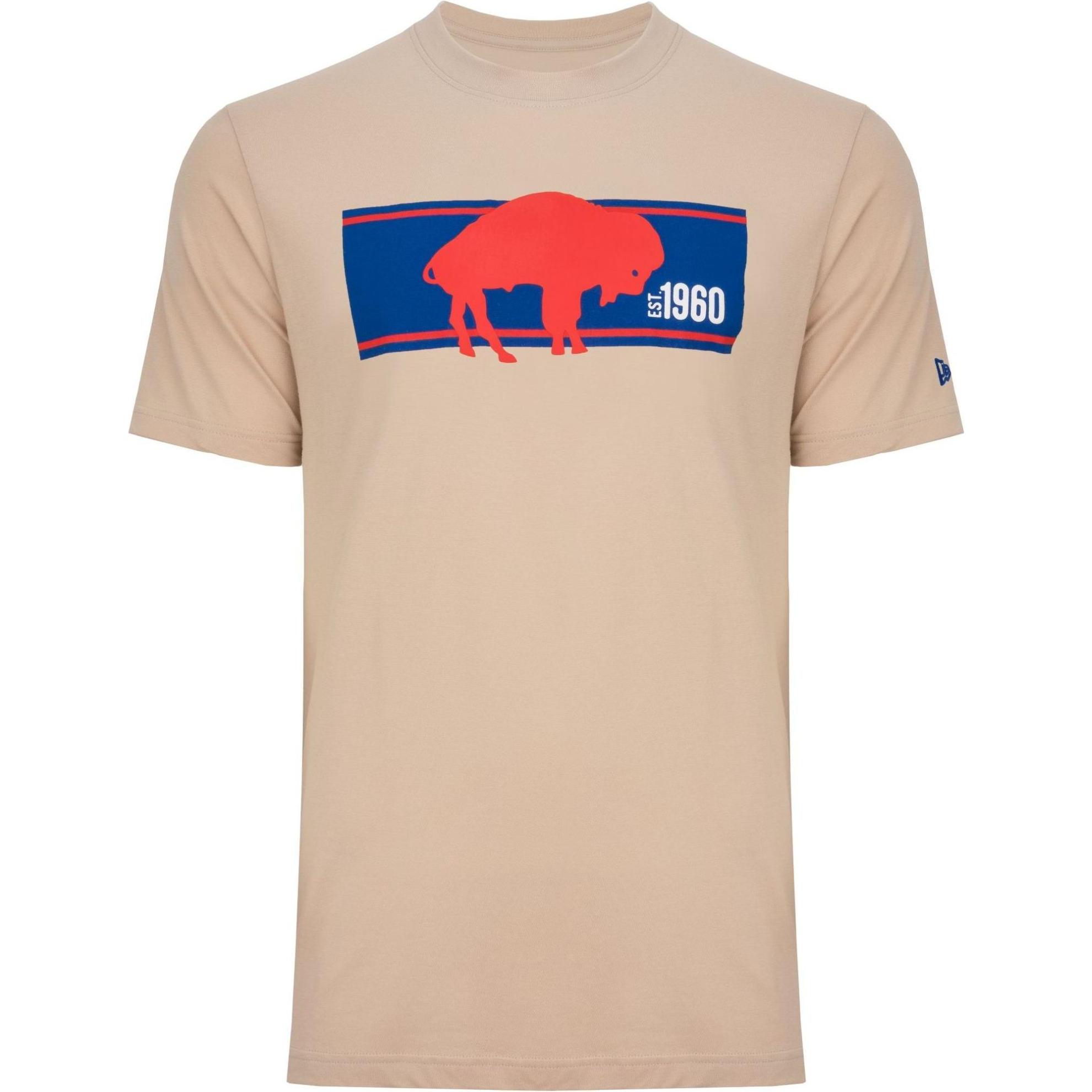 Thumbnail - New Era, Herren, Shirt, Shirt - NFL SIDELINE Buffalo Bills stone - S, Beige, (S)