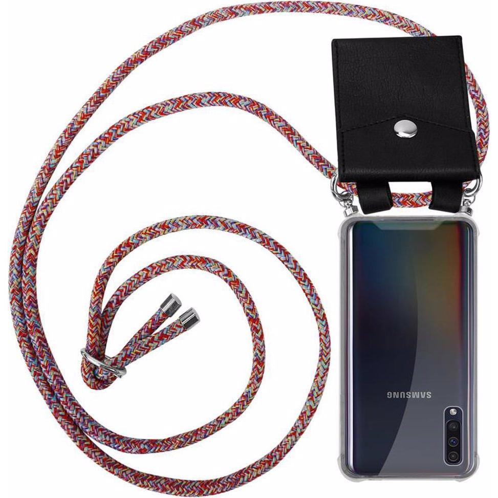 Cadorabo TPU Handy Kette SILBER Cover, Handykette, Rot