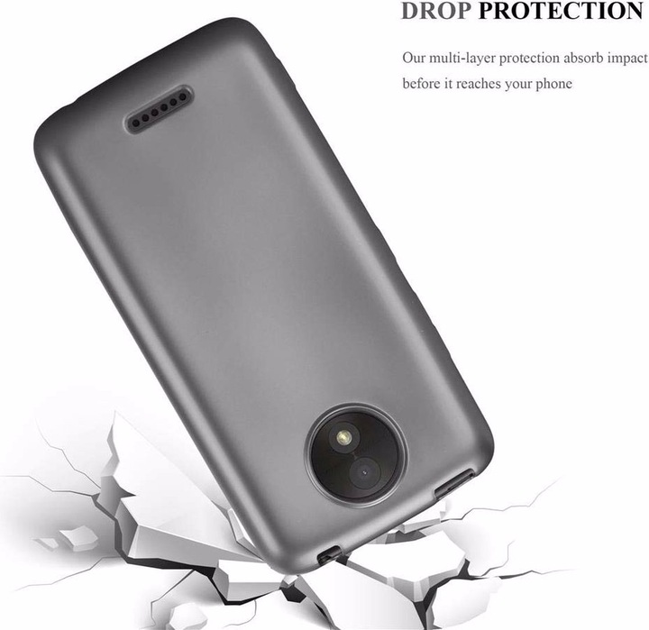 Produktbild Cadorabo TPU Matt Metallic Cover (Motorola Moto C Plus)