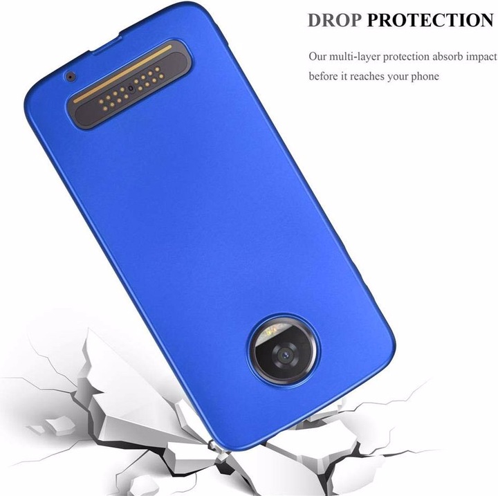 Actual product image Cadorabo TPU Matt Metallic Cover (Motorola Moto Z2)