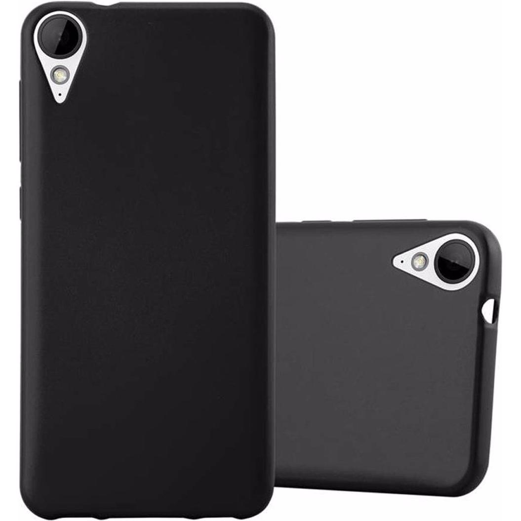 Cadorabo TPU Matt Metallic Cover (HTC Desire 825, HTC Desire 10 Lifestyle), Smartphone Hülle, Schwarz