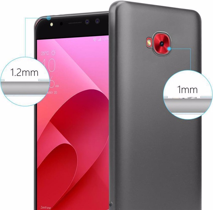 Produktbild Cadorabo TPU Matt Metallic Cover (Asus Zenfone 4 Selfie Pro)