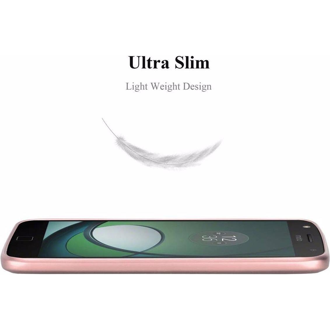 Thumbnail - Cadorabo TPU Matt Metallic Cover (Motorola Moto Z), Smartphone Hülle, Rosa