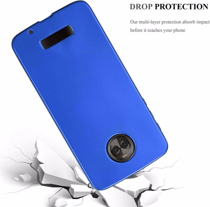 Actual product image Cadorabo TPU Matt Metallic Cover (Motorola Moto Z)
