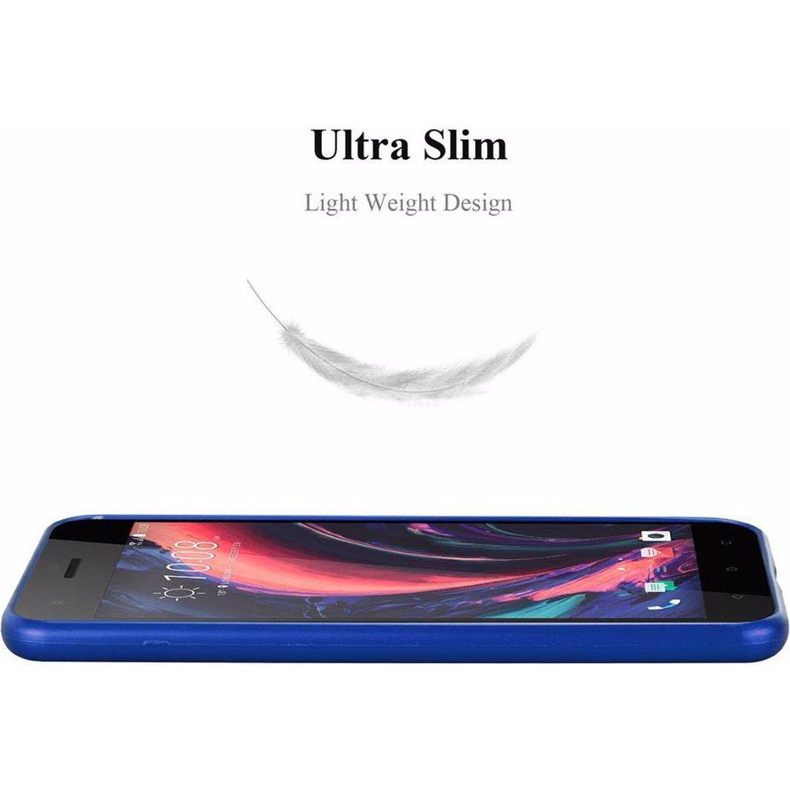 Thumbnail - Cadorabo TPU Matt Metallic Cover (HTC Desire 10 Pro), Smartphone Hülle, Blau