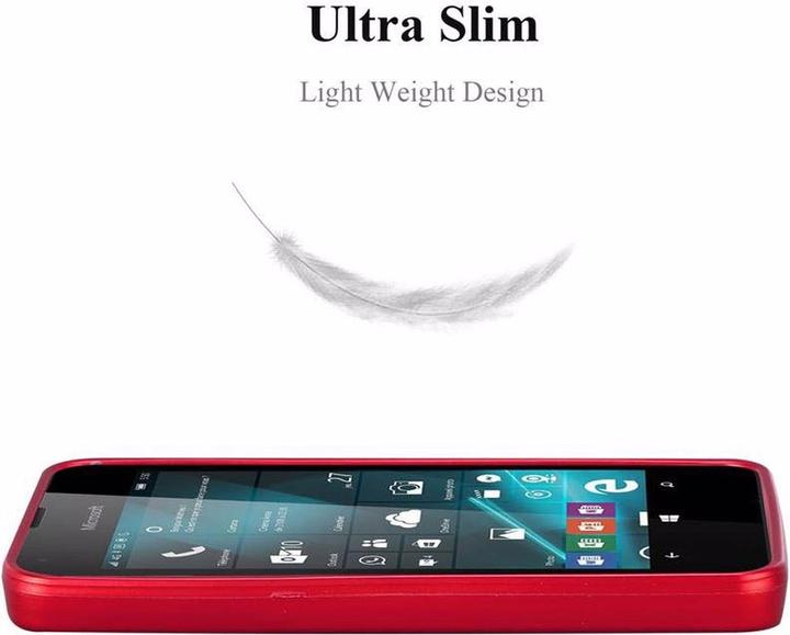 Actual product image Cadorabo TPU Matt Metallic Cover (Microsoft Lumia 550)