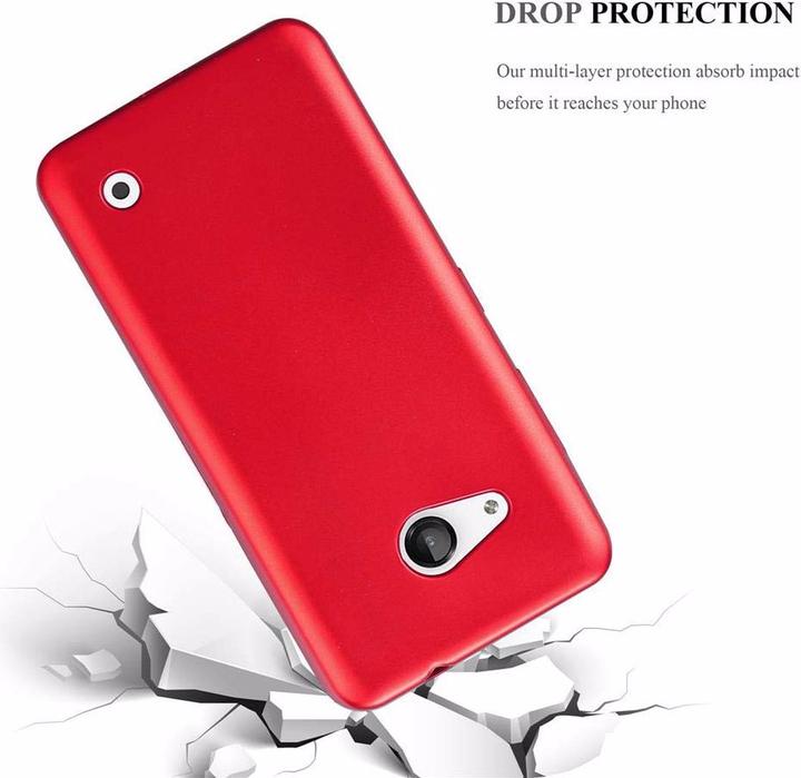 Actual product image Cadorabo TPU Matt Metallic Cover (Microsoft Lumia 550)