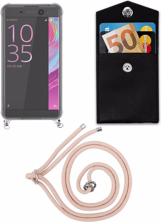 Produktbild Cadorabo TPU Handy Kette SILBER Cover