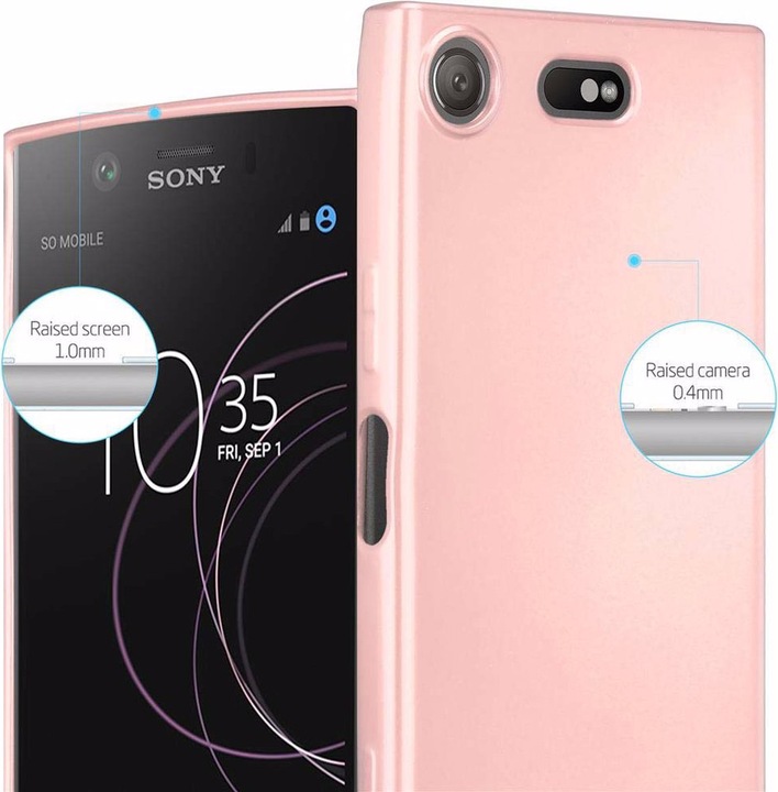 Produktbild Cadorabo TPU Matt Metallic Cover (Sony Xperia XZ1 Compact)